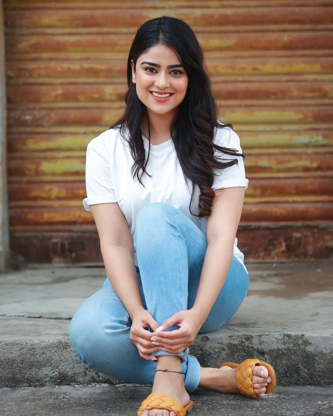 Priyanka Sharma Stills in White Top Blue Jeans